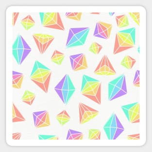 Rainbow Crystals Pattern Sticker